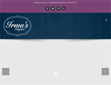 Tablet Screenshot of irmasoriginal.com